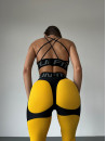 Леггинсы FITRUN Leggings Super Nuts Push-Up "Yellow Relief"