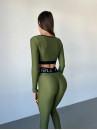 Leggings FITRUN Leggings Sculpt "Total Khaki"