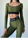 Leggings FITRUN Leggings Sculpt "Total Khaki"