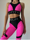 Leggings FITRUN Leggings Super Nuts Push-Up "Pink Relief"