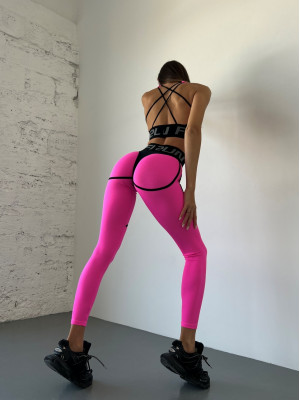 Leggings FITRUN Leggings Super Nuts "Pink Relief"