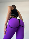 Леггинсы FITRUN Leggings Super Nuts "Purple Relief"