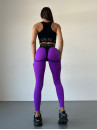 Леггинсы FITRUN Leggings Super Nuts "Purple Relief"