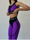 Леггинсы FITRUN Leggings Super Nuts "Purple Relief"