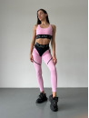 Леггинсы FITRUN Leggings Super Nuts "Flamingo Relief"