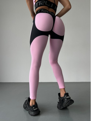 Leggings FITRUN Leggings Super Nuts Push-Up "Flamingo Relief"