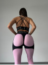 Леггинсы FITRUN Leggings Super Nuts Push-Up "Flamingo Relief"