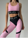 Леггинсы FITRUN Leggings Super Nuts Push-Up "Flamingo Relief"