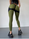 Легінси FITRUN Leggings Super Nuts Push-Up "Khaki Relief"