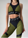 Легінси FITRUN Leggings Super Nuts Push-Up "Khaki Relief"