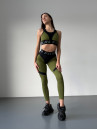 Легінси FITRUN Leggings Super Nuts Push-Up "Khaki Relief"