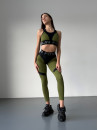Leggings FITRUN Leggings Super Nuts Push-Up "Khaki Relief"