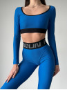 Leggings FITRUN Leggings Sculpt "Total Blue"