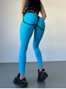 Leggings FITRUN  Leggings Super Nuts "Sky Blue Relief"