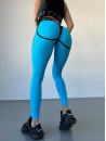 Leggings FITRUN  Leggings Super Nuts "Sky Blue Relief"