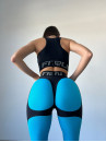 Легінси FITRUN Leggings Super Nuts Push-Up "Sky Blue Relief"