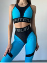 Легінси FITRUN Leggings Super Nuts Push-Up "Sky Blue Relief"