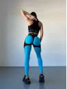 Леггинсы FITRUN Leggings Super Nuts Push-Up "Sky Blue Relief"