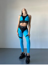 Легінси FITRUN Leggings Super Nuts Push-Up "Sky Blue Relief"