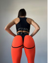 Leggings FITRUN  Leggings Super Nuts "Orange Relief"