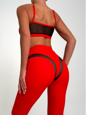 Leggings FITRUN Leggings SPIDER EVA "Red"