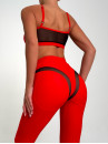 Leggings FITRUN Leggings SPIDER EVA "Red"