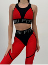 Легінси FITRUN  Leggings Super Nuts "Red"