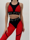 Leggings FITRUN  Leggings Super Nuts "Red"