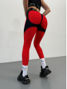 Leggings FITRUN Leggings Super Nuts Push-Up "Red"