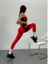 Leggings FITRUN Leggings Super Nuts Push-Up "Red"