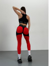 Leggings FITRUN Leggings Super Nuts Push-Up "Red"