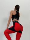 Leggings FITRUN Leggings Super Nuts Push-Up "Red"