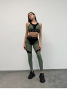 Leggings FITRUN Leggings Super Nuts Push-Up "Olive"