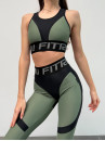 Leggings FITRUN Leggings Super Nuts Push-Up "Olive"