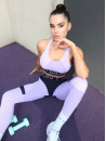 Leggings FITRUN Leggings Super Nuts Push-Up "Lilac Relief"