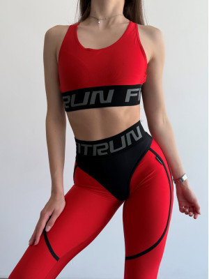 Легінси FITRUN  Leggings Super Nuts "Shine Bordo"