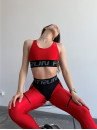 Легінси FITRUN  Leggings Super Nuts "Shine Bordo"