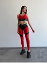Легінси FITRUN Leggings Super Nuts Push-Up "Shine Bordo"