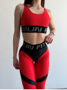 Легінси FITRUN Leggings Super Nuts Push-Up "Shine Bordo"