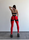 Легінси FITRUN Leggings Super Nuts Push-Up "Shine Bordo"