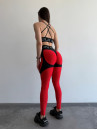 Легінси FITRUN Leggings Super Nuts Push-Up "Shine Bordo"