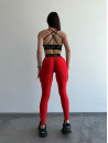 Leggings FITRUN Leggings Super Nuts Push-Up "Total Shine Bordo"