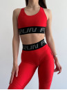 Легінси FITRUN Leggings Super Nuts Push-Up "Total Shine Bordo"