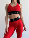 Leggings FITRUN Leggings Super Nuts Push-Up "Total Shine Bordo"