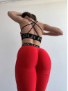 Leggings FITRUN Leggings Super Nuts Push-Up "Total Shine Bordo"