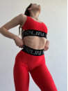 Leggings FITRUN Leggings Super Nuts Push-Up "Total Shine Bordo"