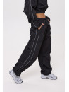 Жіночі вітрозахисні штани FITRUN Women's Woven Track Pants "Black"