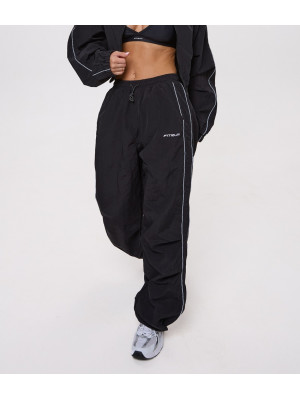 Жіночі вітрозахисні штани FITRUN Women's Woven Track Pants "Black"
