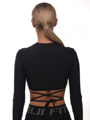 Long-sleeved top FITRUN Long Sleeve X "Black"