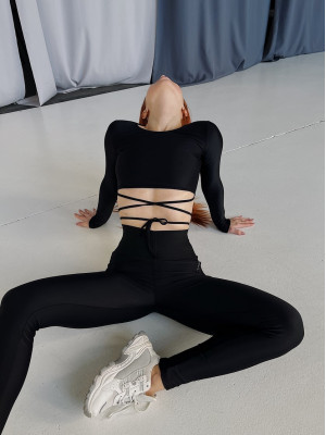Shortened Rashguard FITRUN Mini Rash X "Black"